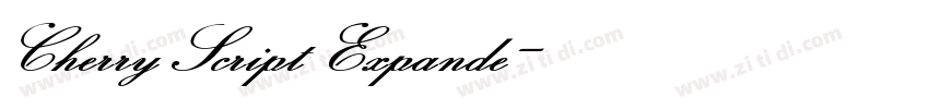 CherryScript Expande字体转换